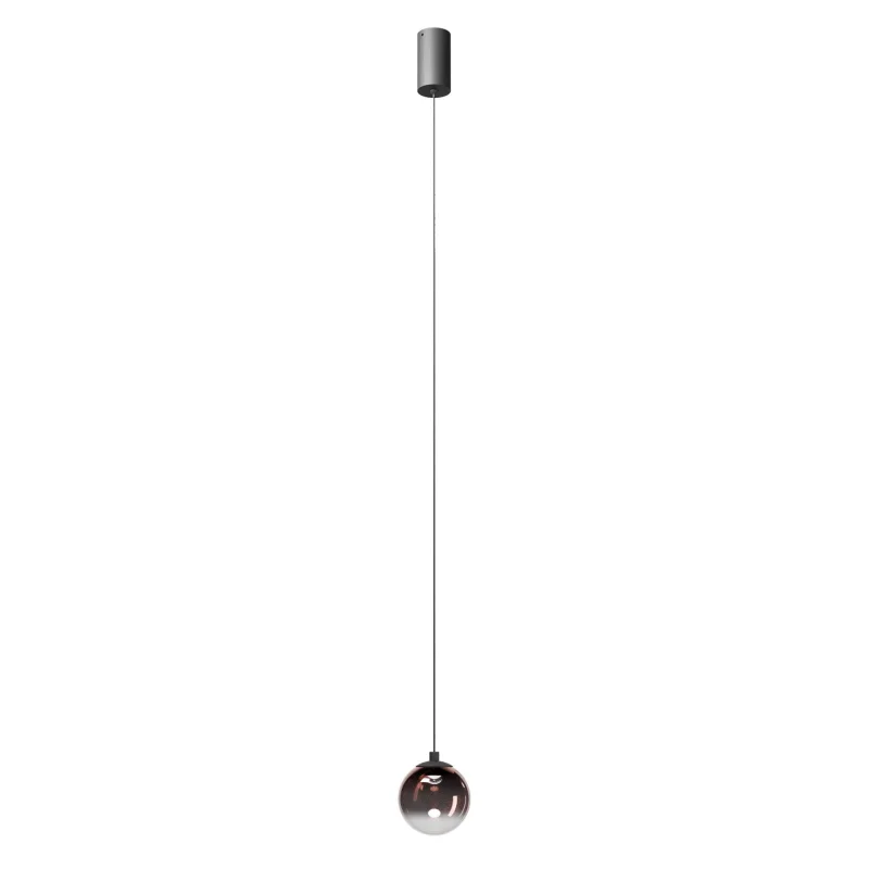 LED Pendants & Chandeliers Irides 01-3966 – REDO LED pendant in matt black, 3W, 3000K, IP20