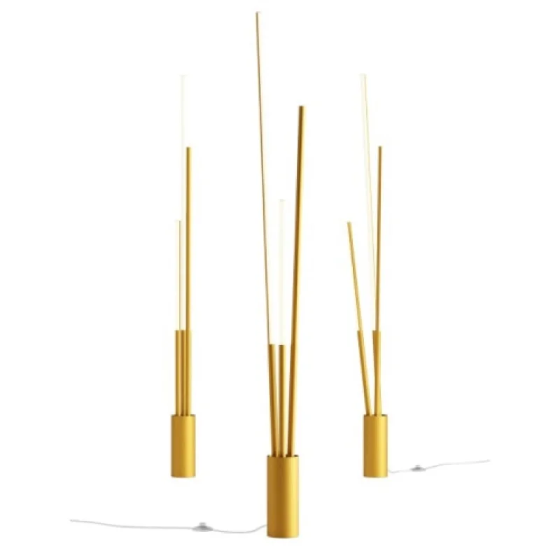 Floor Lamps Herald 01-3977 – Smarter LED floor lamp in matt gold, 36W, 3000K, IP20
