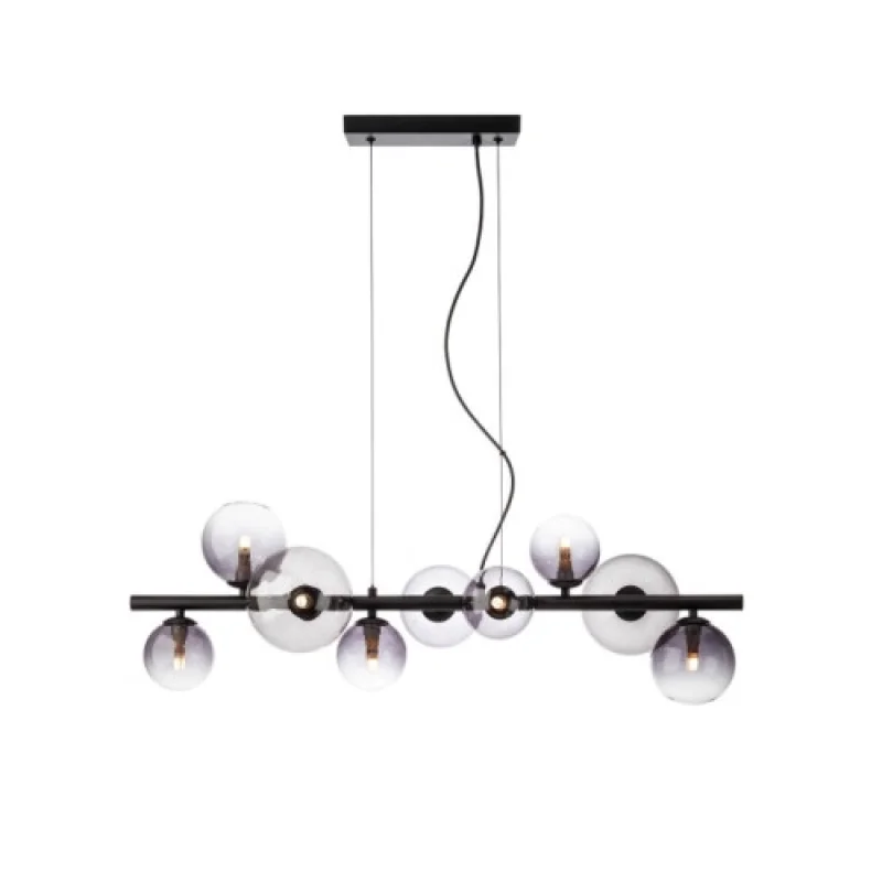 Pendant Lights Astra 01-3989 – Smarter pendant in matt black, 9X8W, IP20