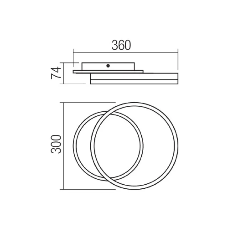 Tara 01-3991 – Smarter LED плафон в матово златист, 28W, 3000K, IP20