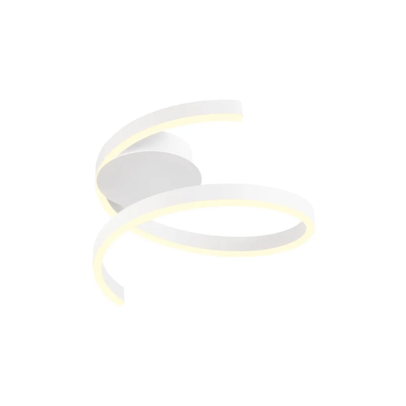 LED Ceiling Lights Scroll 01-4007 – REDO LED ceiling light in matt white, 27W, 3000K, IP20