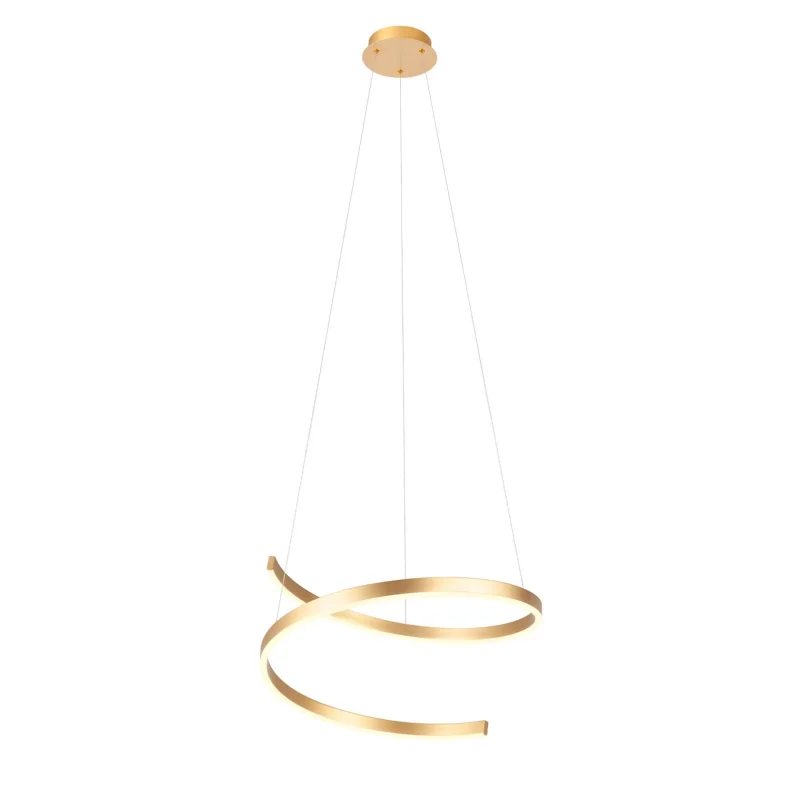LED Pendants & Chandeliers Scroll 01-4014 – REDO LED pendant in matt bronze, 38W, 3000K, IP20