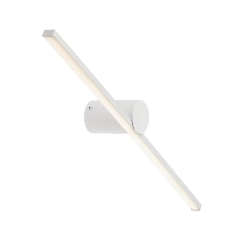 Bathroom Lighting Row 01-4029 – Smarter LED wall light for bathroom in matt white, 12W, 3000K, IP44
