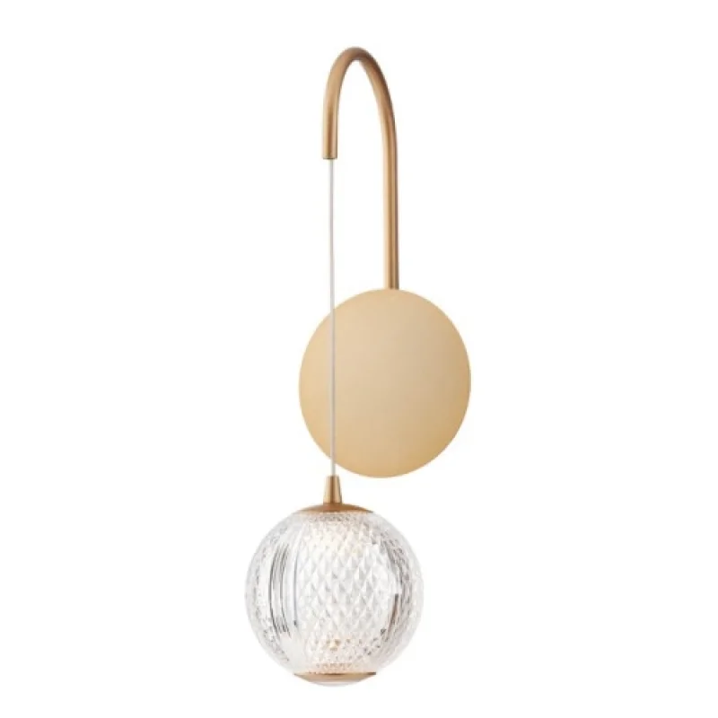 Стенно осветление (аплици) Gianet 01-4037 – Smarter LED аплик в матово златист, 4W, 3000K, IP20