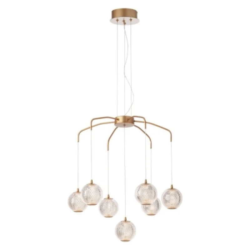 LED Pendants & Chandeliers Gianet Su 01-4039 – Smarter LED pendant in matt gold, 28W, 3000K, IP20