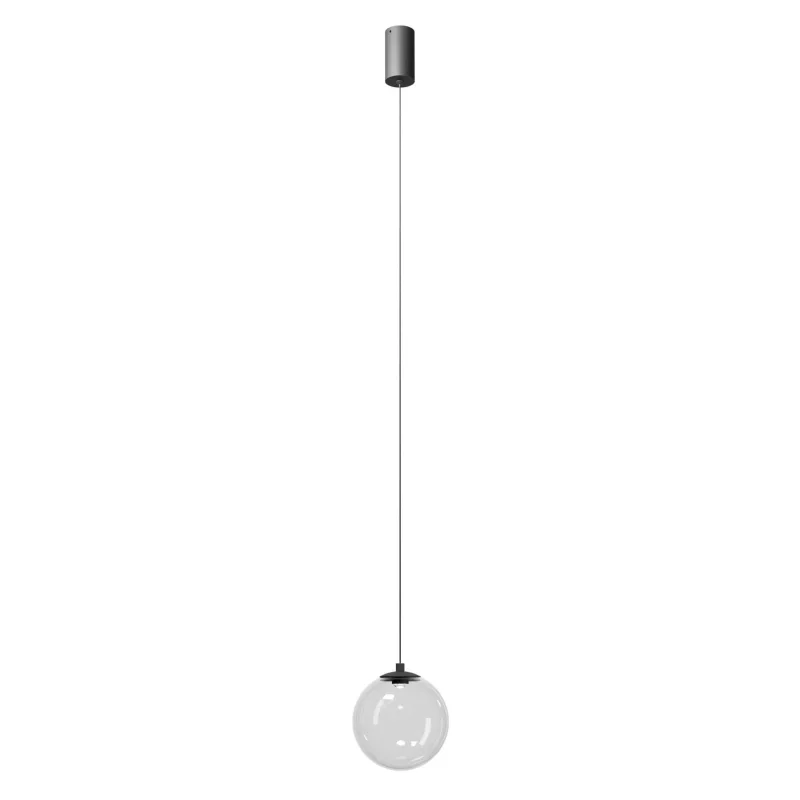 LED Pendants & Chandeliers Irides 01-4086 – REDO LED pendant in matt black, 5W, 2700K, IP20