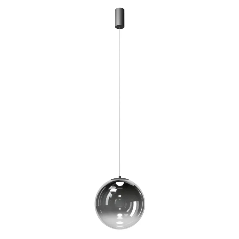 LED Pendants & Chandeliers Irides 01-4094 – REDO LED pendant in matt black, 12W, 2700K, IP20
