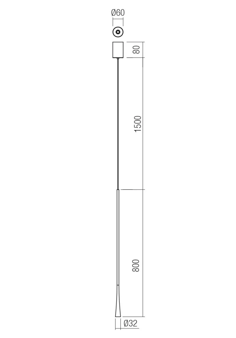 Ito 01-4119 – REDO LED пендел в матово кафе, 6.2W, 3000K, IP20