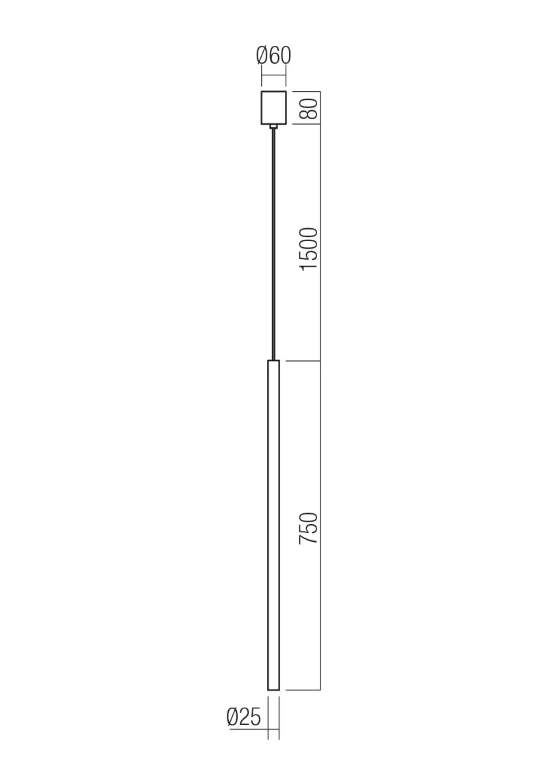 Kanji 01-4164 – REDO LED пендел в матово черен, 6.2W, 2700K, IP20