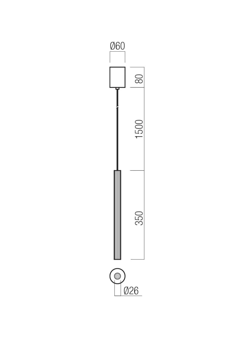 Nikos 01-4187 – REDO LED пендел в матово златист, 8W, 2700K, IP20