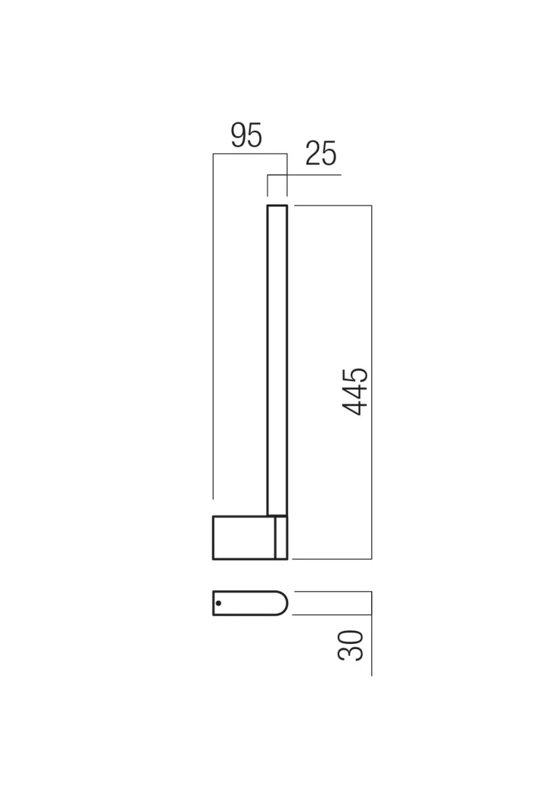 Cityline 01-4240 – REDO LED wall light in nickel, 8.5W, 2700K, IP54