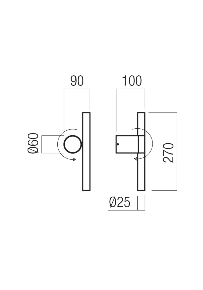 Praxi 01-4274 – REDO LED аплик в матово черен, 8.3W, 2700K, IP20