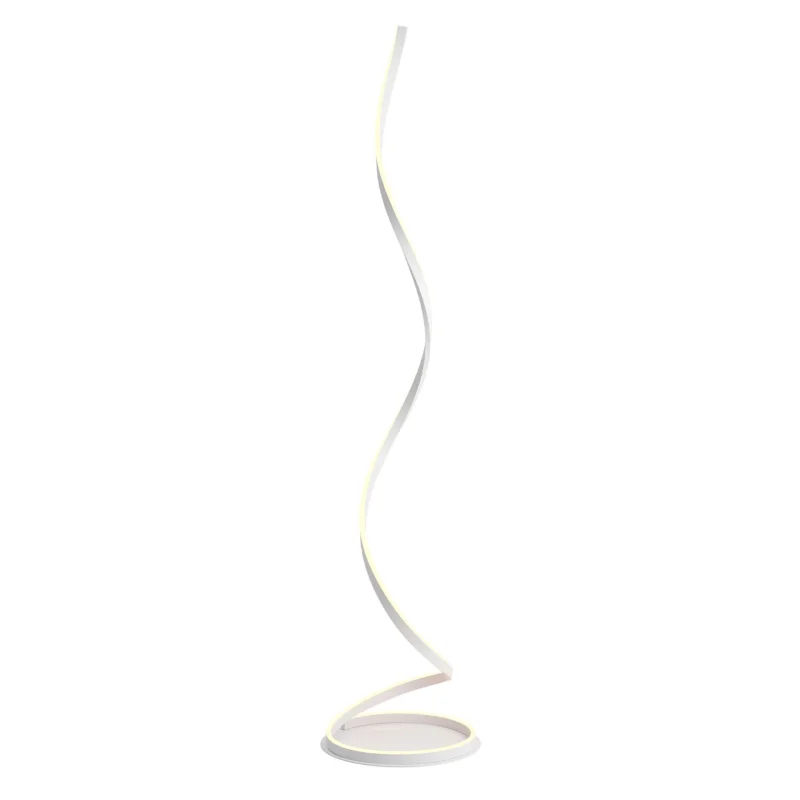 Floor Lamps Scroll 01-4281 – REDO LED floor lamp in matt white, 30W, 3000K, IP20