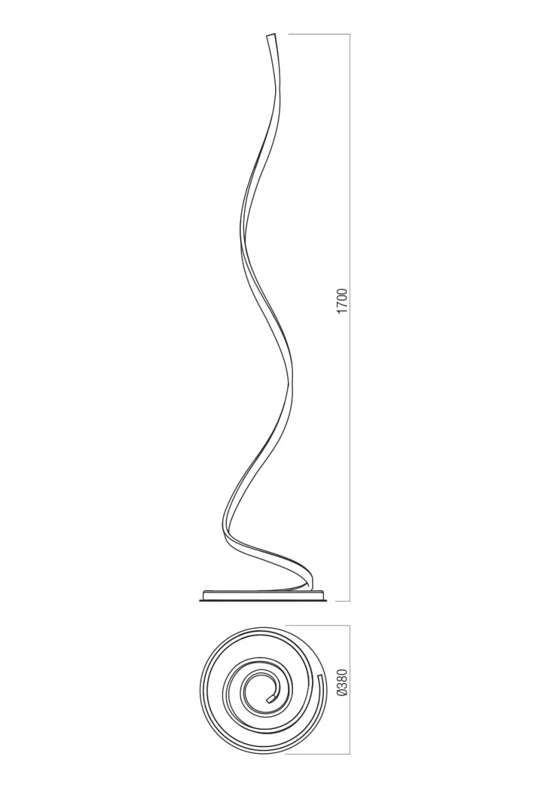 Scroll 01-4282 – REDO LED лампион в матов бронз, 30W, 3000K, IP20