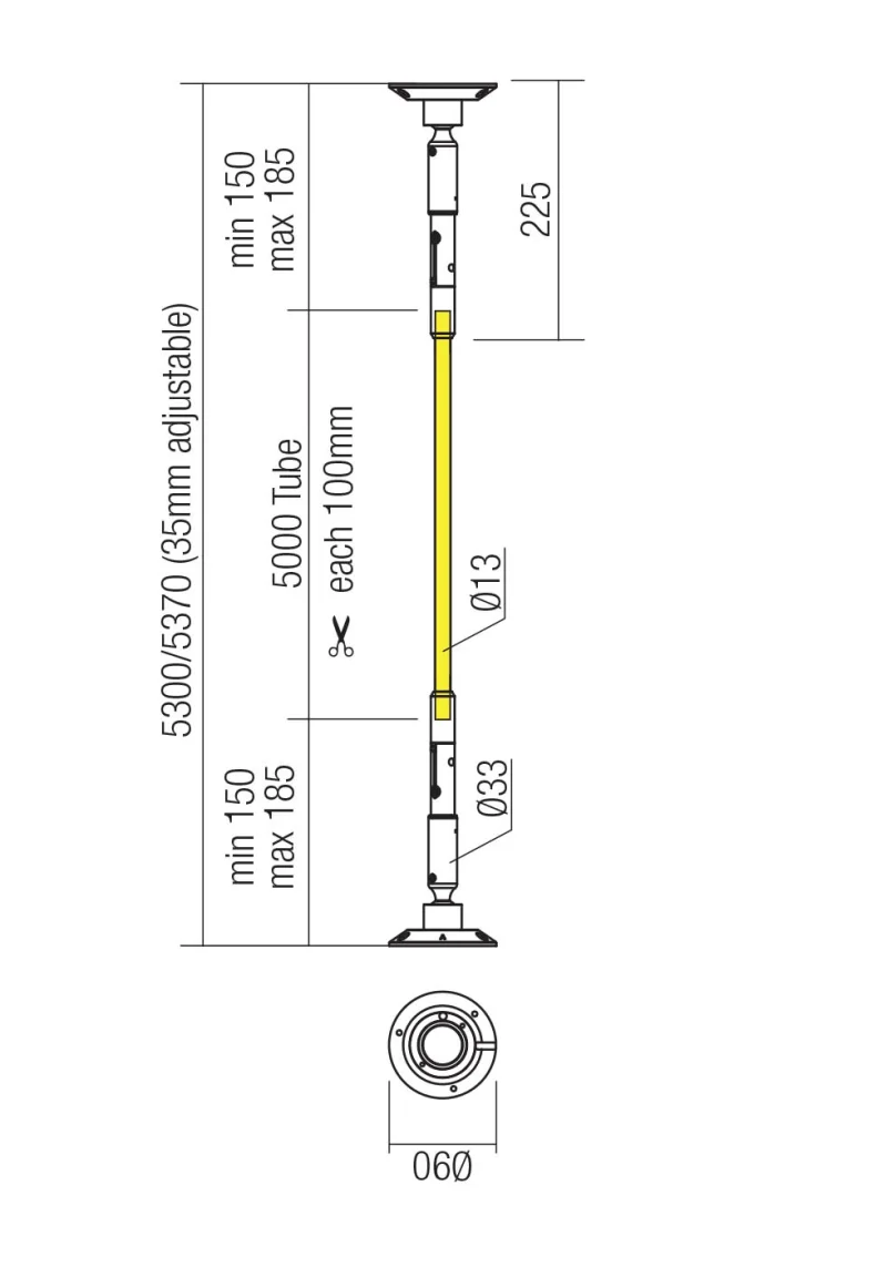 Freedom 01-4285 – REDO LED декоративен маркуч в бял, 45W, 4000K, IP65