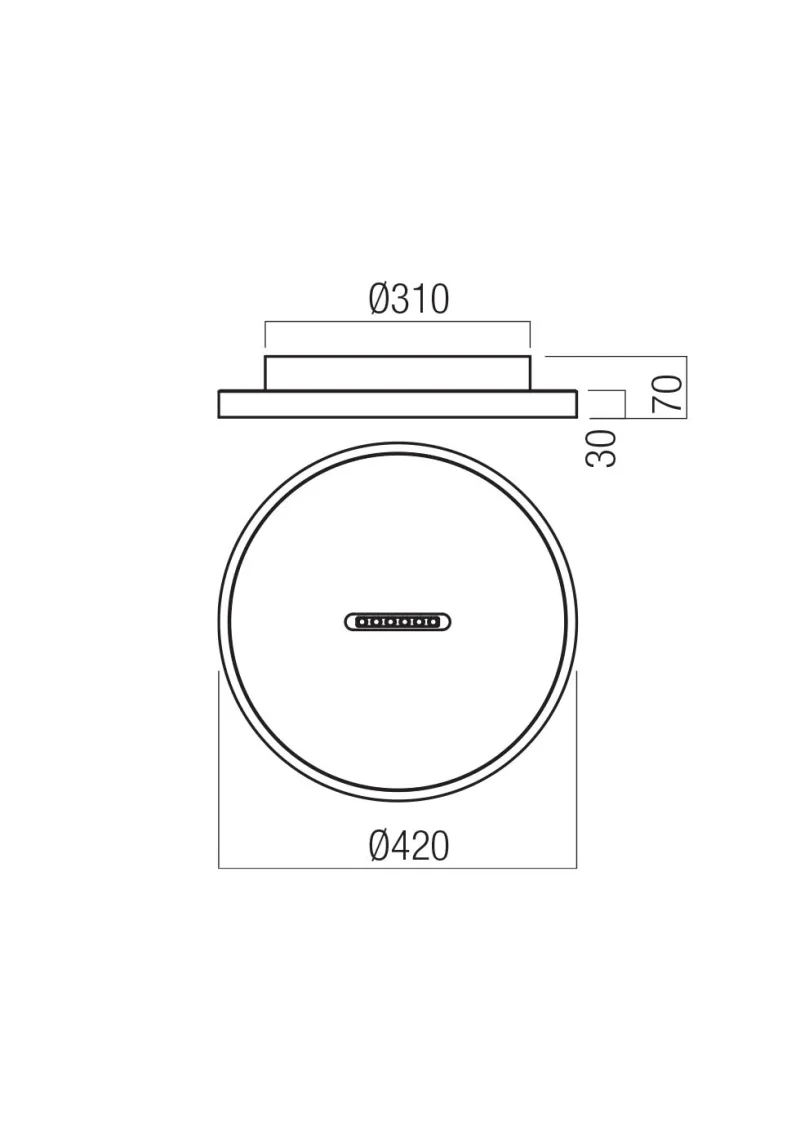 Button 01-4290 – REDO LED плафон в матово черен, 40W, 2700K, IP20