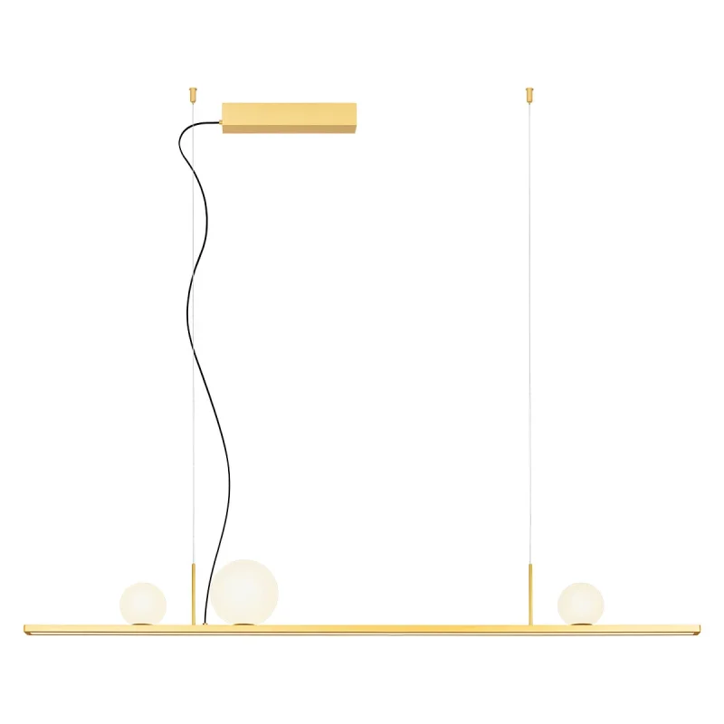 LED пендели и полилеи Dune 01-4297 – REDO LED пендел в матово златист месинг, 40W, 3000K, IP20