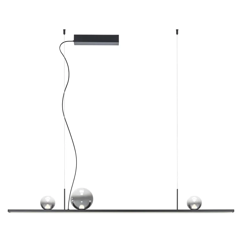 LED пендели и полилеи Dune 01-4298 – REDO LED пендел в матово черен, 40W, 3000K, IP20