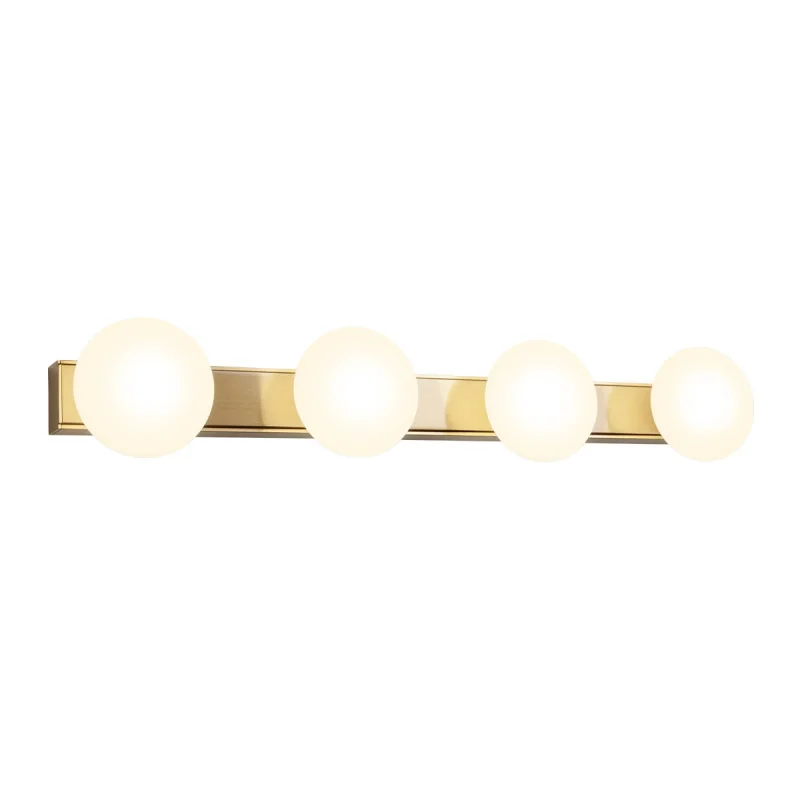 Осветление за баня Ovum 01-4310 – REDO LED аплик за баня в месинг, 4X5W, 3000K, IP44