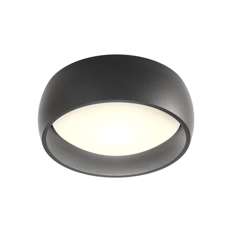 LED плафони Poll 01-4321 – REDO LED плафон в матово черен, 20W, 3000K, IP20