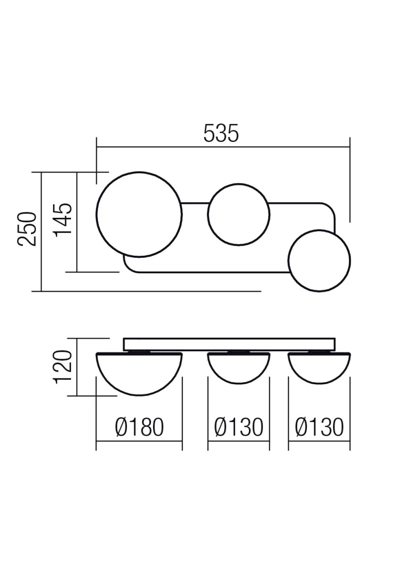 Lumien 01-4330 – REDO LED аплик в матово черен, 18W, 2700K, IP20