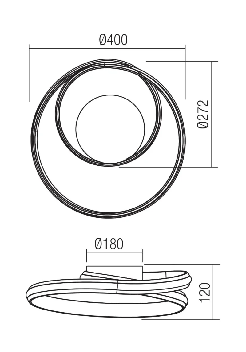 Torsion 01-4354 – REDO LED wall light in matt white, 30W, 2700K, IP20