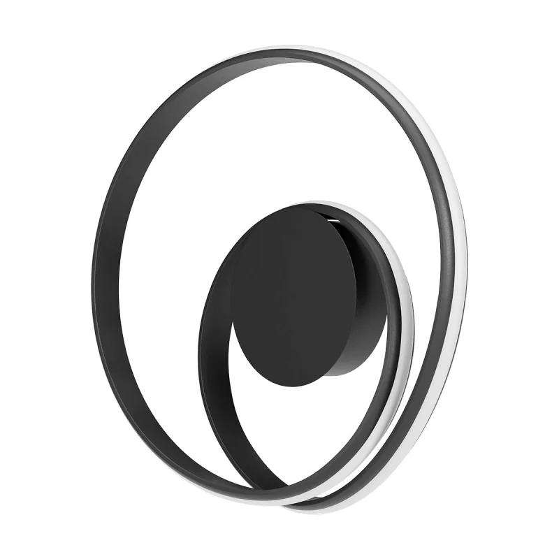 Wall Lights Torsion 01-4356 – REDO LED wall light in matt black, 30W, 2700K, IP20