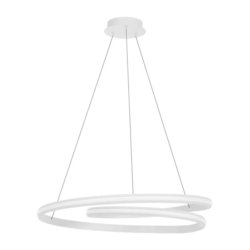 LED пендели и полилеи Torsion 01-4363 – REDO LED пендел в матово бял, 60W, 2700K, IP20