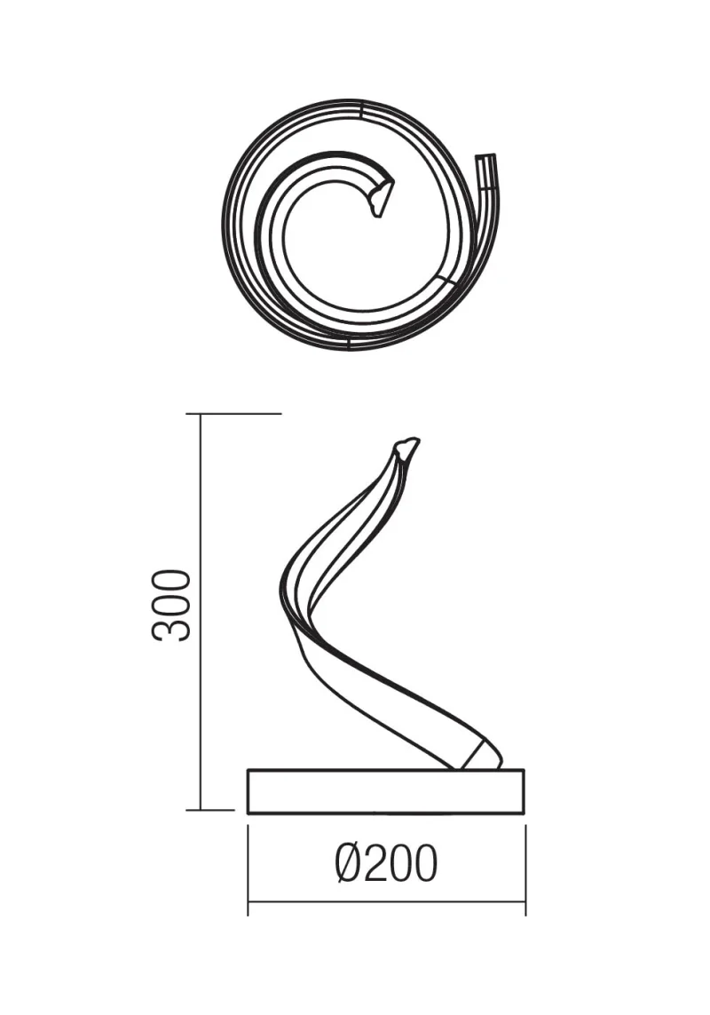 Torsion 01-4367 – REDO LED floor lamp in matt gold, 24W, 2700K, IP20