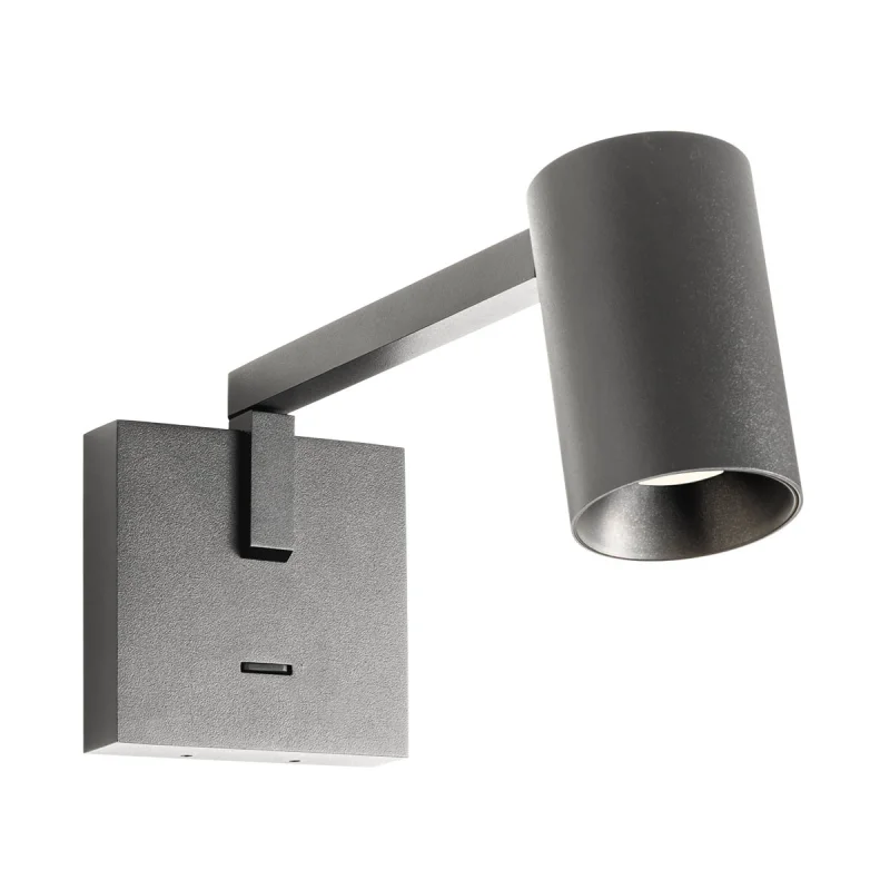 Wall Lights Rolf 01-4390 – REDO wall light in matt black, 1x10W, IP20