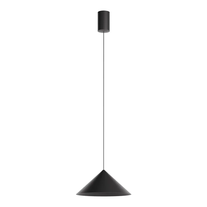 LED Pendants & Chandeliers Konos 01-4420 – REDO LED pendant in matt black, 10W, 3000K, IP20