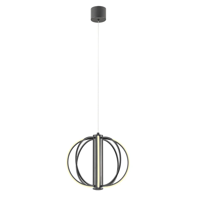 LED пендели и полилеи Moss 01-4427 – REDO LED пендел в матово черен, 20W, 3000K, IP20