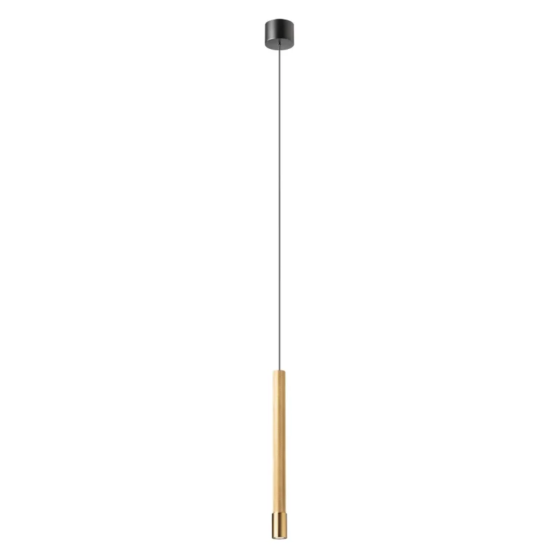 LED Pendants & Chandeliers Drill 01-4447 – REDO LED pendant in aged gold, 1x8.5W, 2700K, IP20