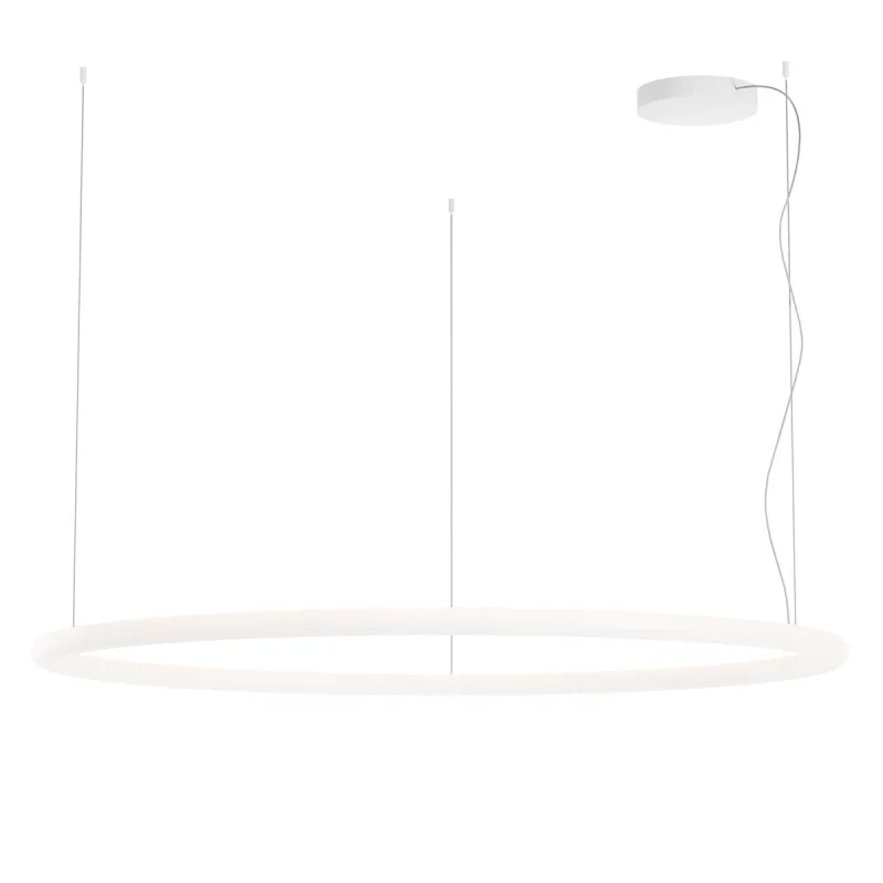 LED пендели и полилеи Halley 01-4459 – REDO LED пендел в бял мат, 80W, 2700K, IP40