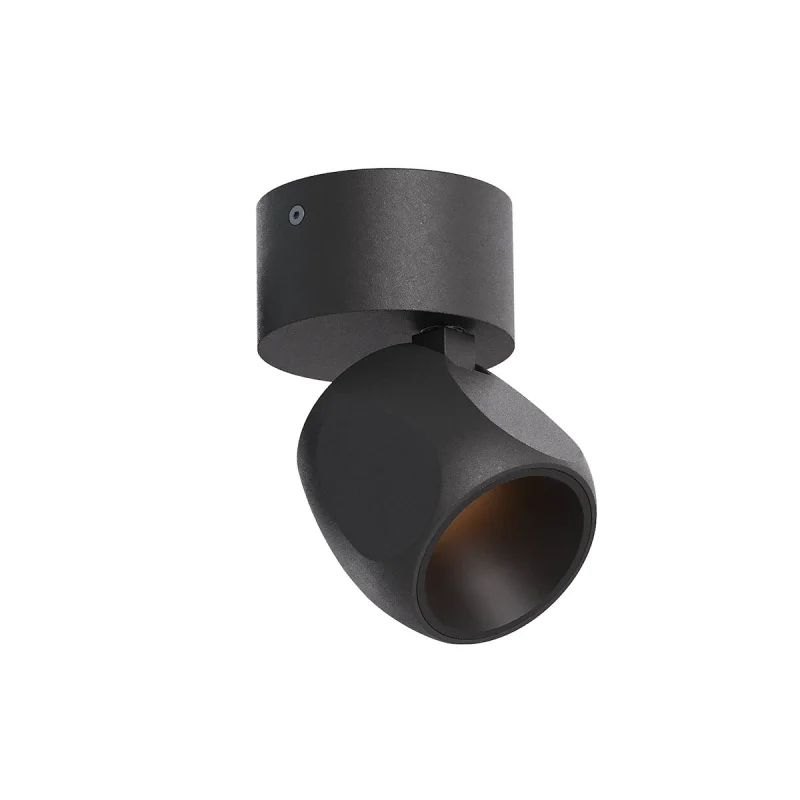 Spotlights Crisp 01-4488 – REDO LED spotlight in matt black, 8W, 2700K, IP20