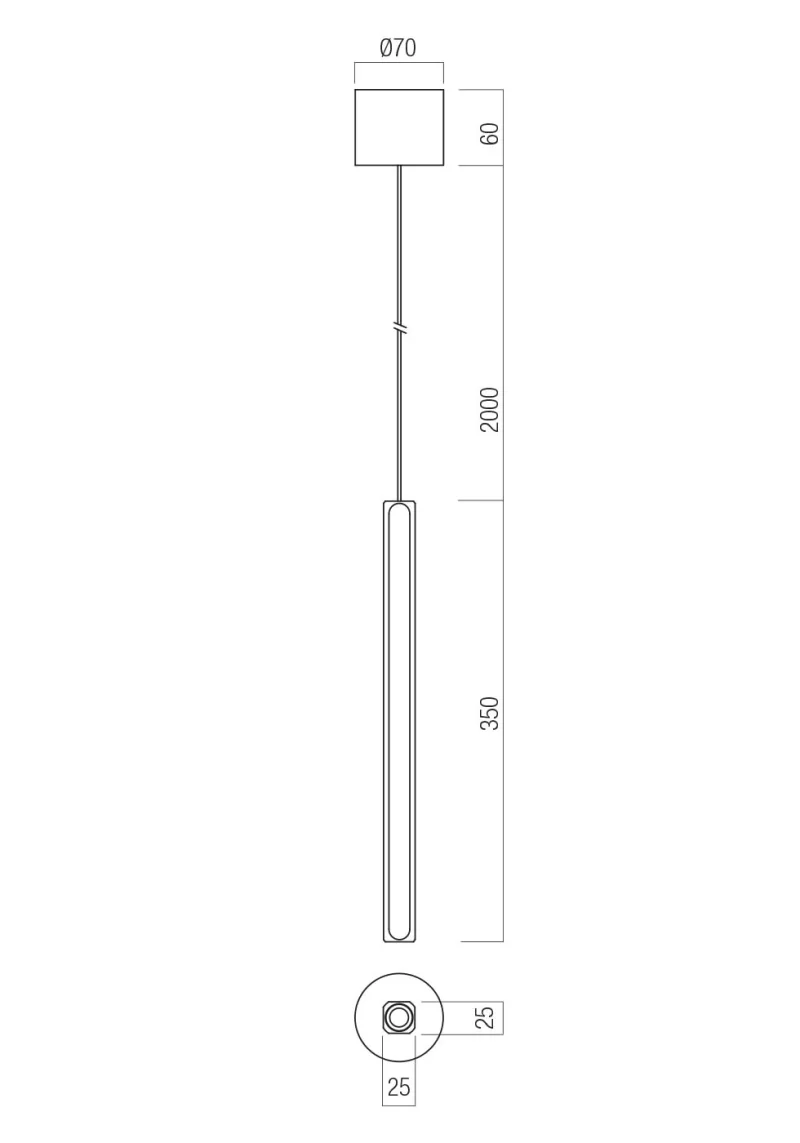 Crisp 01-4510 – REDO LED пендел в сребристо кафе, 9.5W, 2700K, IP20