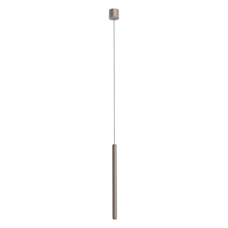 LED пендели и полилеи Crisp 01-4514 – REDO LED пендел в сребристо кафе, 9.5W, 2700K, IP20