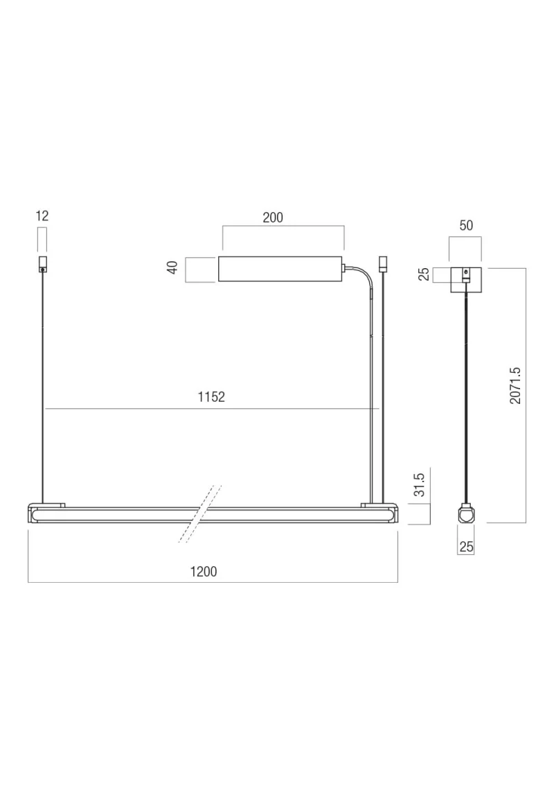 Crisp 01-4518 – REDO LED пендел в кафяв, 36W, 2700K, IP20