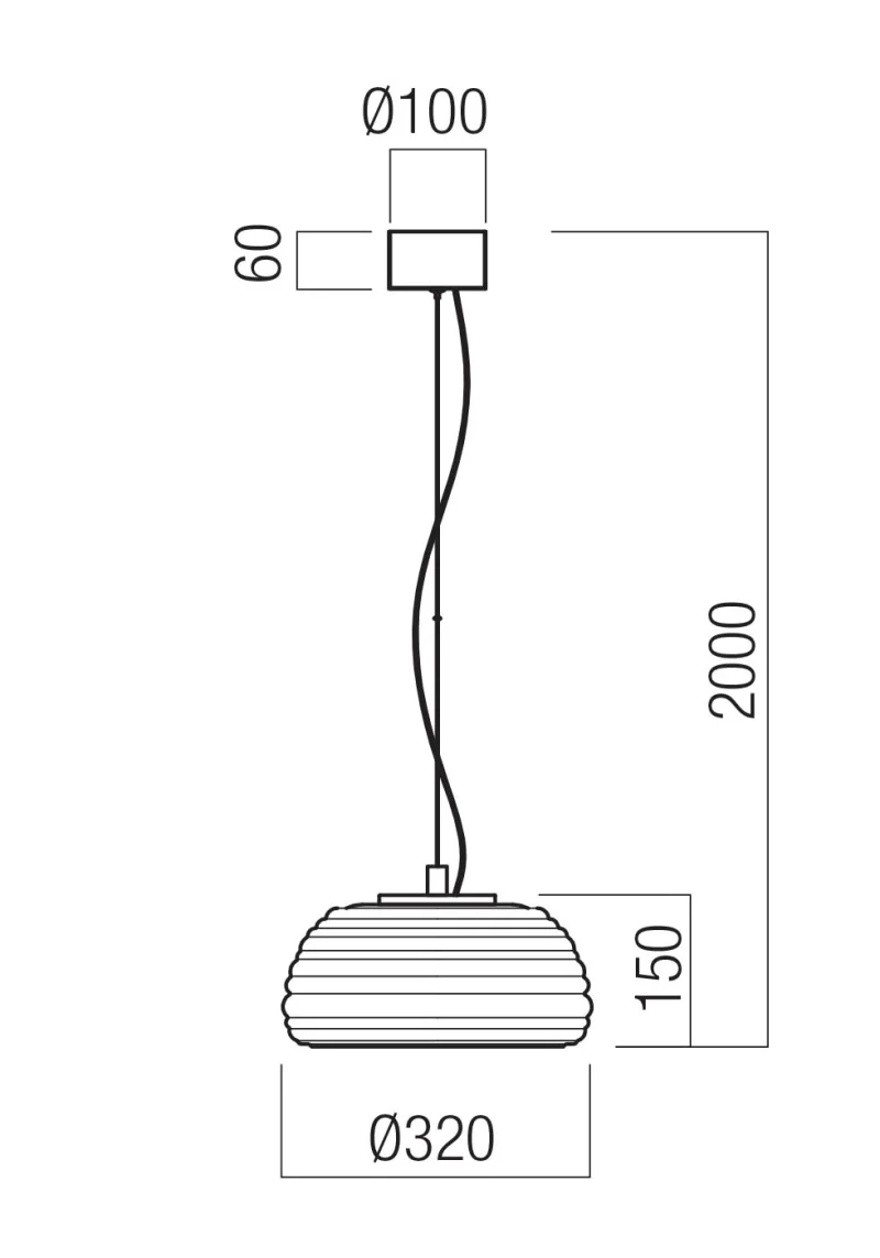 Ondula 01-4540 – REDO LED пендел в матово кафяв, 18W, 2700K, IP20