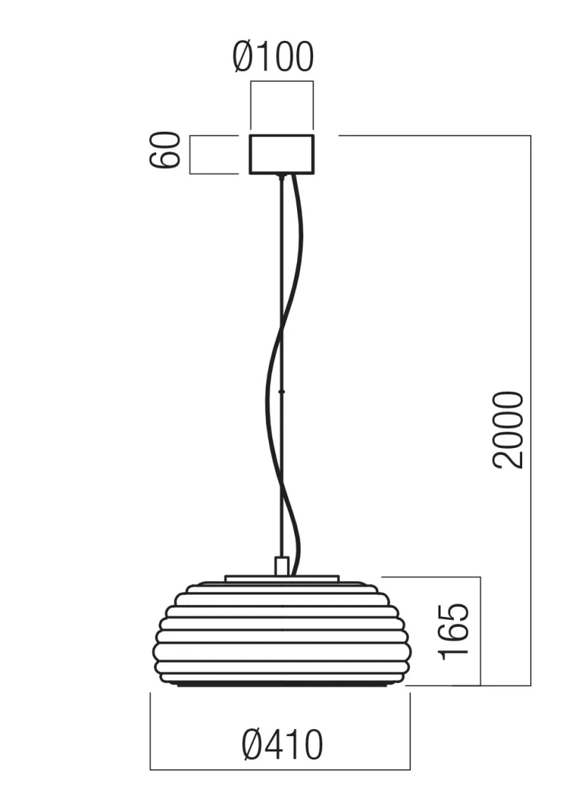 Ondula 01-4542 – REDO LED пендел в матово кафяв, 20W, 2700K, IP20
