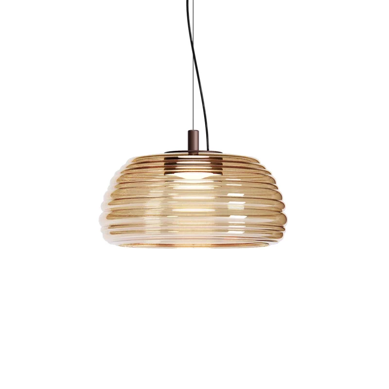 LED пендели и полилеи Ondula 01-4542 – REDO LED пендел в матово кафяв, 20W, 2700K, IP20