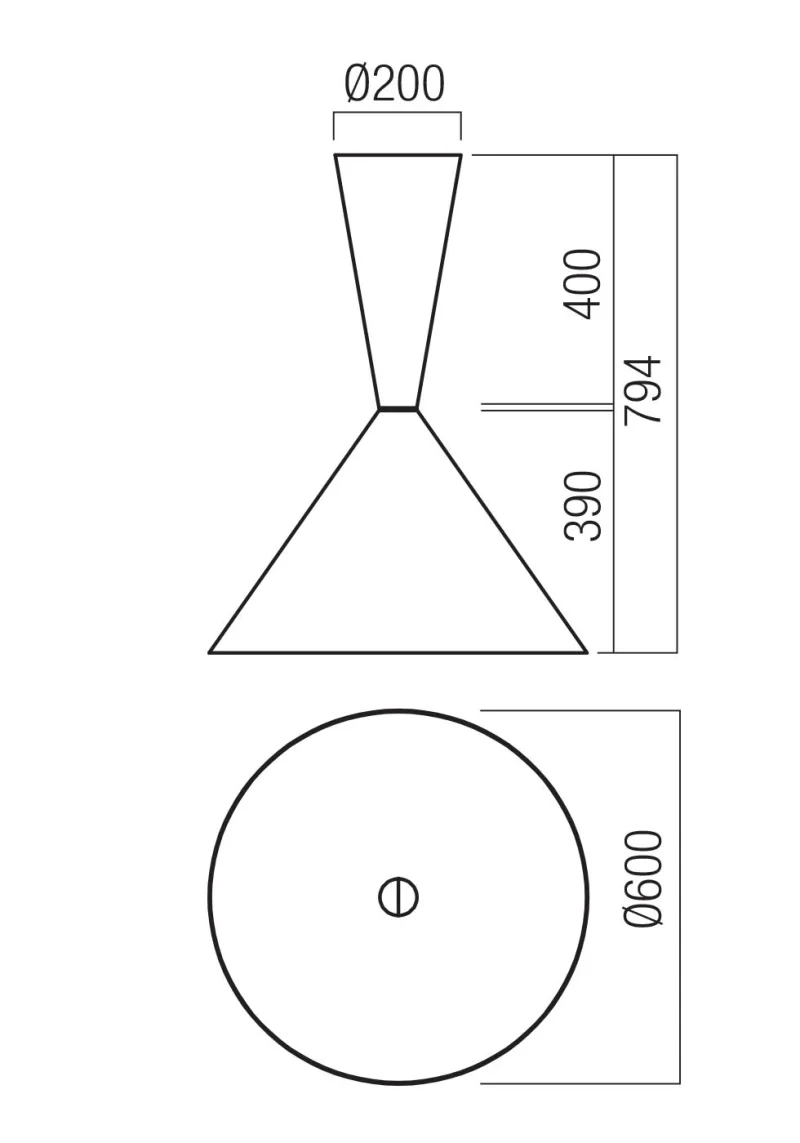 Konos 01-4574 – REDO пендел в матово кафяв, 1X42W, IP20