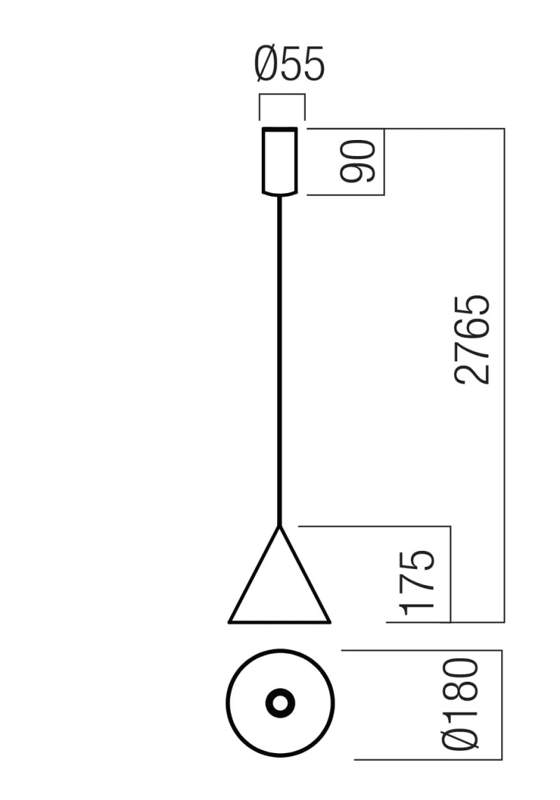 Konos 01-4593 – REDO LED pendant in matt white, 10W, 2700K, IP20