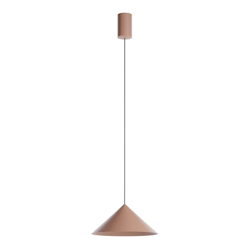 LED Pendants & Chandeliers Konos 01-4602 – REDO LED pendant in matt brown, 10W, 2700K, IP20