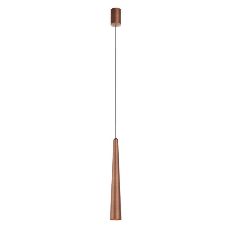 LED пендели и полилеи Botera 01-4665 – REDO LED пендел в античен мед, 10W, 2700K, IP20