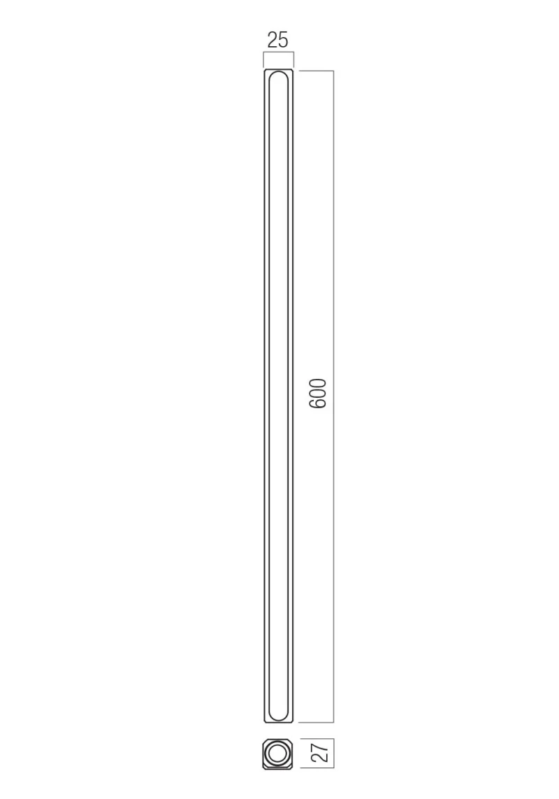 Crisp 01-4687 – REDO LED аплик в сребристо кафе, 6.6W, 3000K, IP20