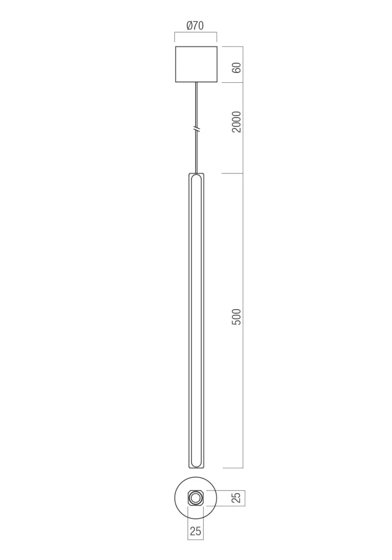 Crisp 01-4694 – REDO LED pendant in matt white, 9.5W, 3000K, IP20