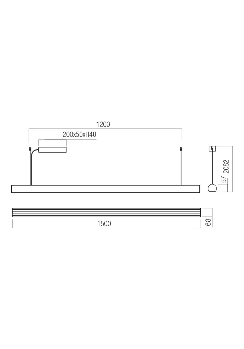 Cityline 01-4712 – REDO LED пендел в матово черен, 35W, 3000K, IP20