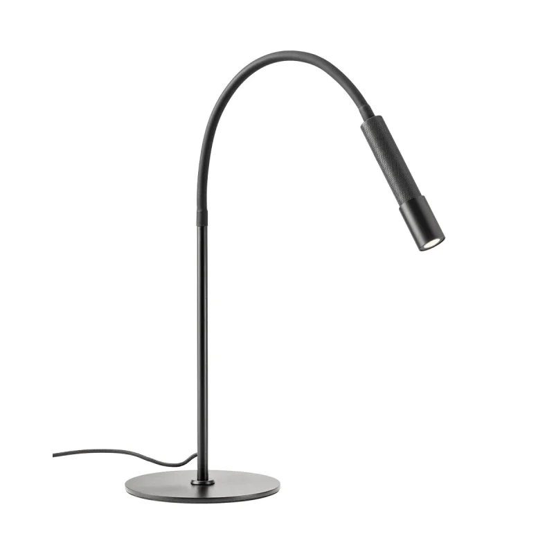 Table Lamps Drill 01-4720 – REDO LED table lamp in matt black, 1x8W, 3000K, IP20