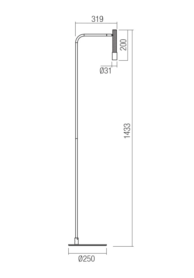Drill 01-4737 – REDO LED лампион в черен, 1x8W, 3000K, IP20